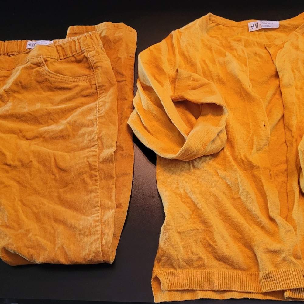 Girls H&M Pants and Sweater set sz 9/10